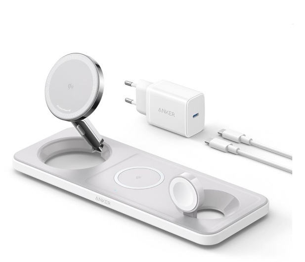 ANKER MagGo 3w1 Pad 15W Qi2 Biała B25M1321 - 1274267 - zdjęcie